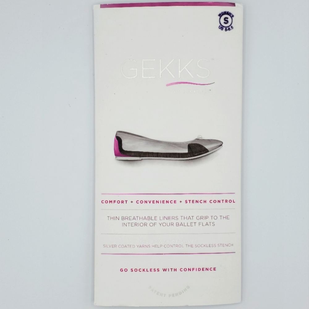 Gekks Ballet Flat No Show Socks NEW in package size small
